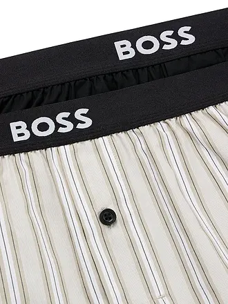 BOSS | Boxer da uomo confezione da 2 blu open | beige